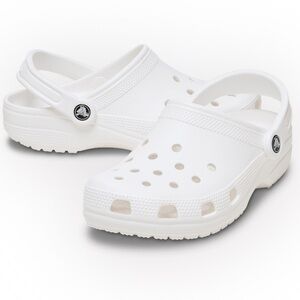 CROCS White Classic Clogs Size Men’s 10 Women’s 12